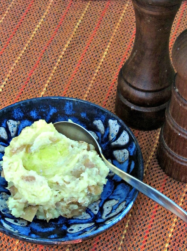 Mashed potatoes with peel and a little Greek yogurt are easy and tasty, and do contribute to the nutrition in a meal. Comfort food at its best!