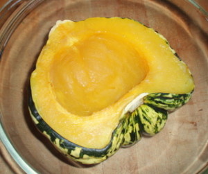 Microwaved Winter Squash