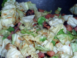 Browned Ham with Cabbage - Inhabited Kitchen