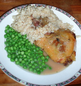 Herbed Chicken and Sauce from Slow Cooker