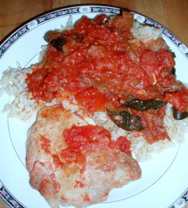 Pork Chops Braised with Tomatoes - Inhabited Kitchen