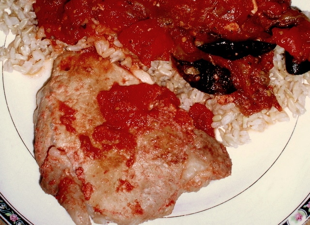 Pork chops simmered with Tomatoes - www.inhabitedkitchen.com