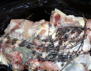 Chicken Layered with Herbs