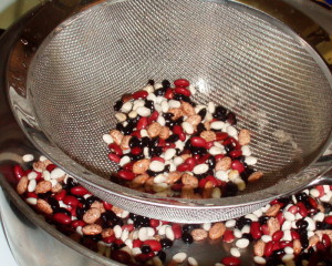 Assorted beans, to be cooked together for many bean soup.