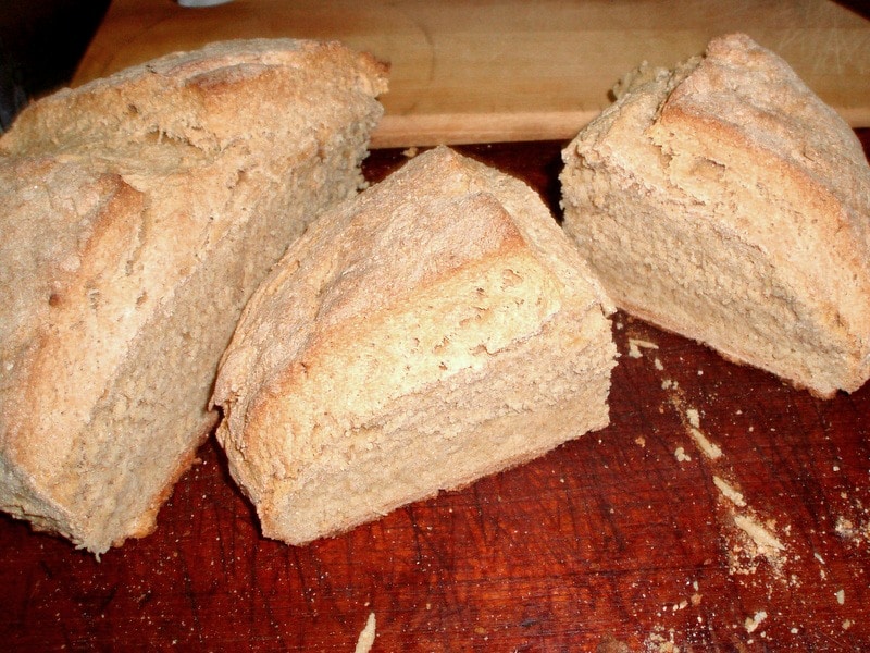 Brown Bread - Traditional whole wheat Irish soda bread!