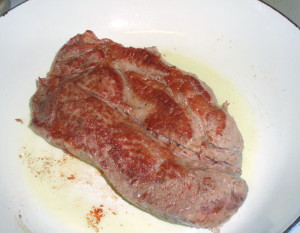 Browned meat