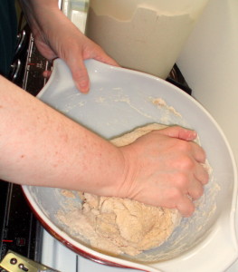 Kneading bread into a ball - Inhabited Kitchen