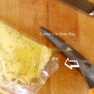 Cut corner from bag - inhabitedkitchen.com