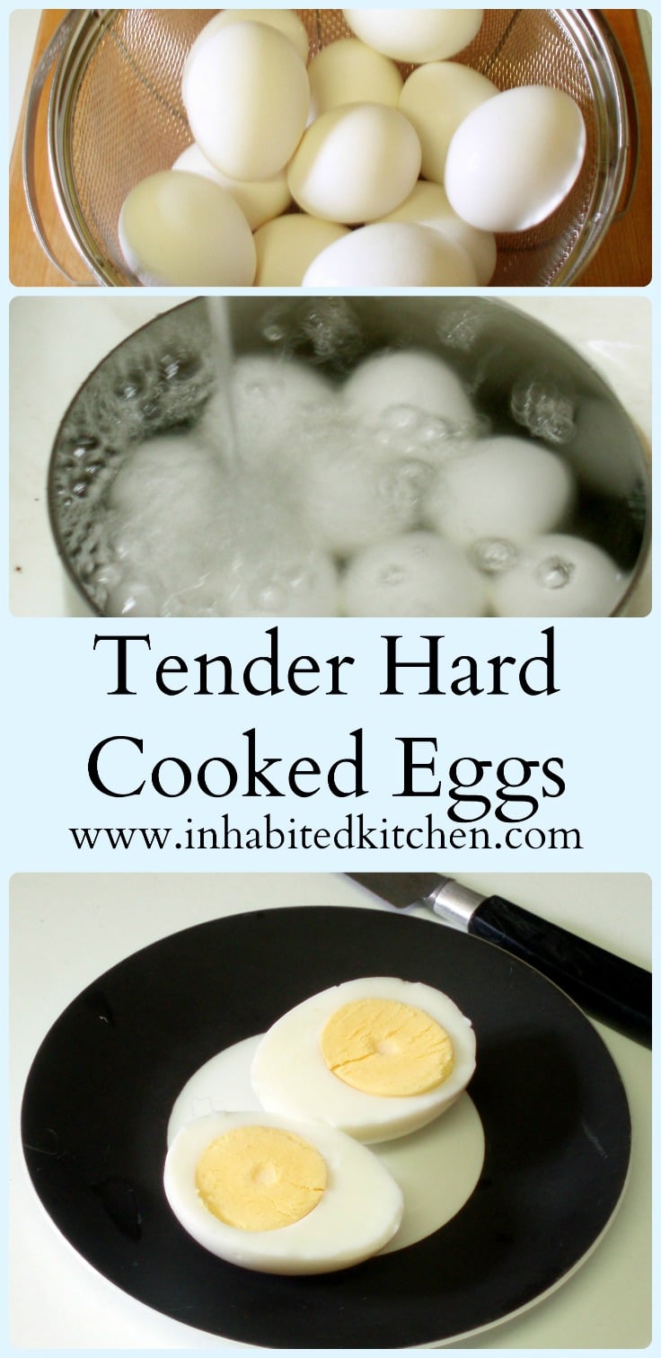 Tender hard cooked eggs (not boiled!) are easy to make - for Easter Eggs, stuffed eggs, or just to have on hand for a quick meal!