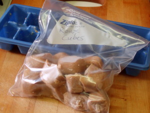 Frozen roux cubes - inhabitedkitchen.com