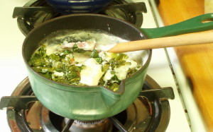 Stirring Vegetables into Sauce - www.inhabitedkitchen.com