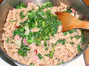 Tossing the pasta - www.inhabitedkitchen.com