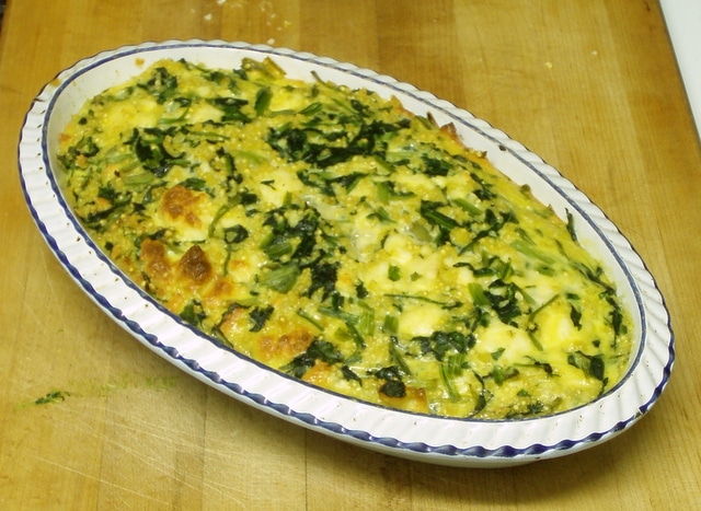 Spinach casserole - www.inhabitedkitchen.com