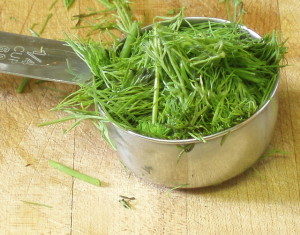 Chopped dill - www.inhabitedkitchen.com