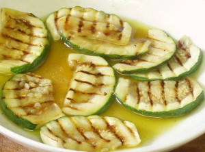 Marinating grilled summer squash - www.inhabitedkitchen.com