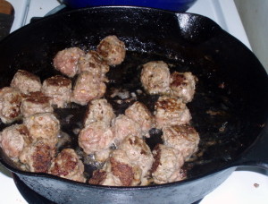 Brownign meatballs - www.inhabitedkitchen.com