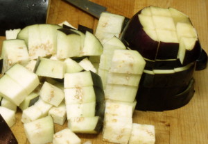 Diced eggplant - www.inhabitedkitchen.com