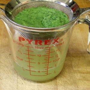 Sraining puree - www.inhabitedkitchen.com