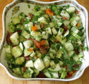 Fresh chopped salad - www.inhabitedkitchen.com
