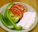 Peppers, Tomatoes and Cheese - www.inhabitedkitchen.com