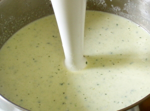 Blending soup - www.inhabitedkitchen.com