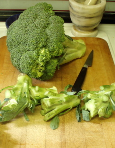 Broccoli - and extra stems - www.inhabitedkitchen.com