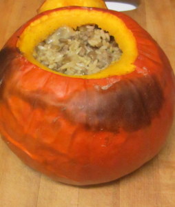 Roasted Stuffed Pumpkin - www.inhabitedkitchen.com