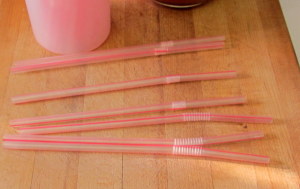 Straws for worm molds - www.inhabitedkitchen.com