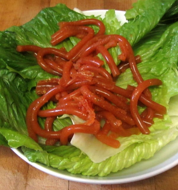 Savory worm salad - www.inhabitedkitchen.com