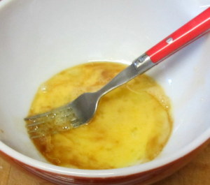 Mixing liquid ingredients for muffins - www.inhabitedkitchen.com