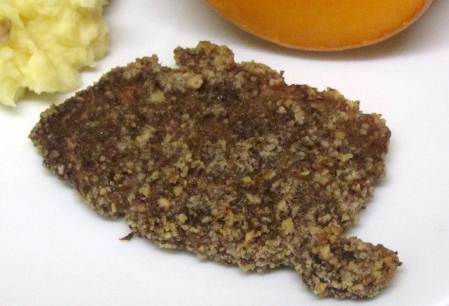 Pecan crusted gluten free baked pork chop - www.inhabitedkitchen.com