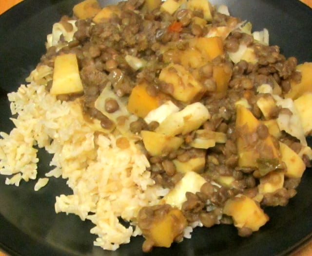 Roots and Lentils Stew -