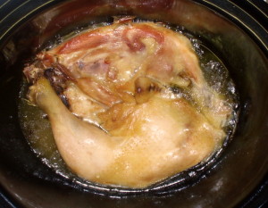 Chicken in slow cooker - www.inhabitedkitchen.com