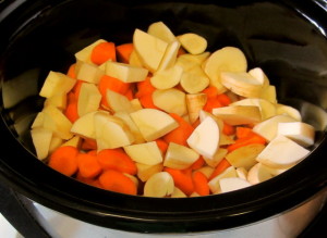 Root Vegetables in slow cooker - www.inhabitedkitchen.com
