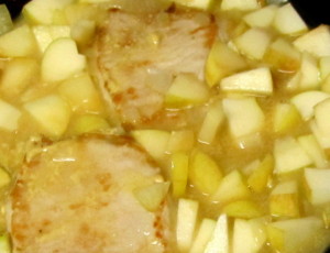 Pork simmering with apples and mustard - www.inhabitedkitchen.com