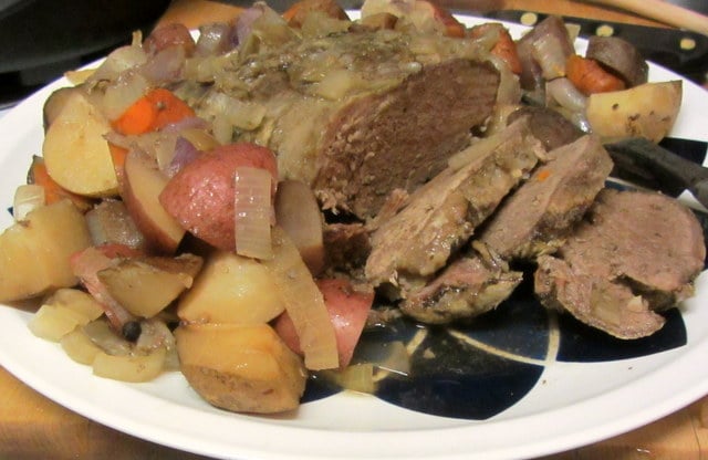 Basic slow cooker pot roast - assembles in minutes, cooks without attention, and is ready when you are. www.inhabitedkitchen.com