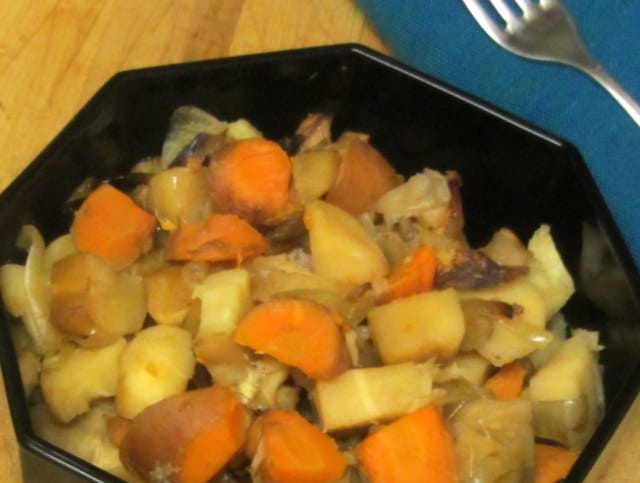 Root Vegetables in a Slow Cooker