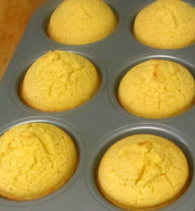 Corn muffins, fresh out of the oven! www.inhabitedkitchen.com