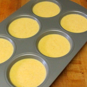 Muffin tins, filled and dready to bake - www.inhabitedkitchen.com