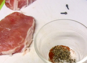 Pork chops and spices - www.inhabitedkitchen.com