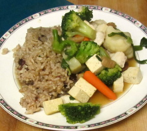 Simmered fish and tofu hotpot - a quick and warming meal - www.inhabitedkitchen.com