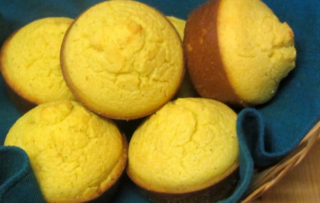 Gluten Free corn muffins from a homemade mix - www.inhabitedkitchen.com