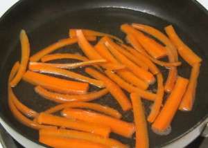 Simmering carrots - www.inhabitedkitchen.com