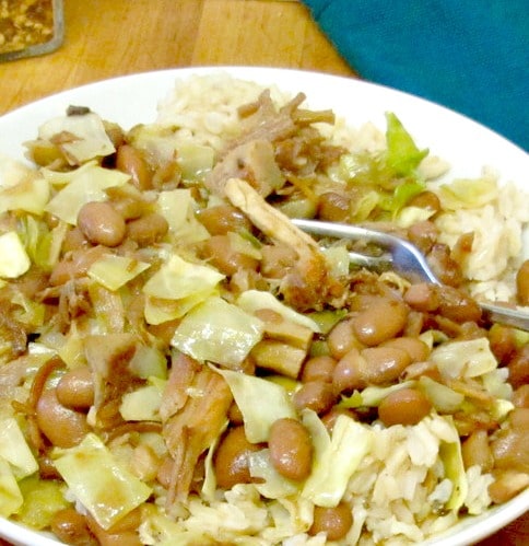 Pork, pintos and cabbage - www.inhabitedkitchen.com