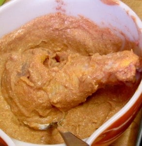 Use sweet Hungarian paprika, instead of Indian spices, in a yogurt marinade, then cook the chicken as if you were making tandoori chicken, for a flavorful but milder meat. www.inhabitedkitchen.com