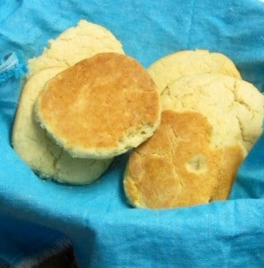 A tender delicate gluten free biscuit - all whole grain, no added starch. www.inhabitedkitchen.com