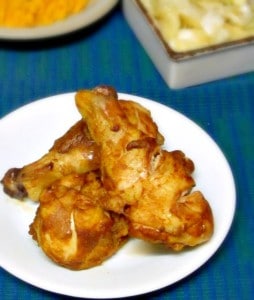 Use sweet Hungarian paprika, instead of Indian spices, in a yogurt marinade, then cook the chicken as if you were making tandoori chicken, for a flavorful but milder meat. www.inhabitedkitchen.com