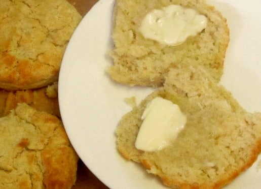 A tender delicate gluten free biscuit - all whole grain, no added starch. www.inhabitedkitchen.com