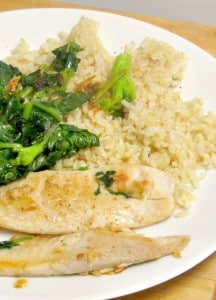 Fresh spinach and a filet of fish, ready in about 10 minutes - www.inhabitedkitchen.com