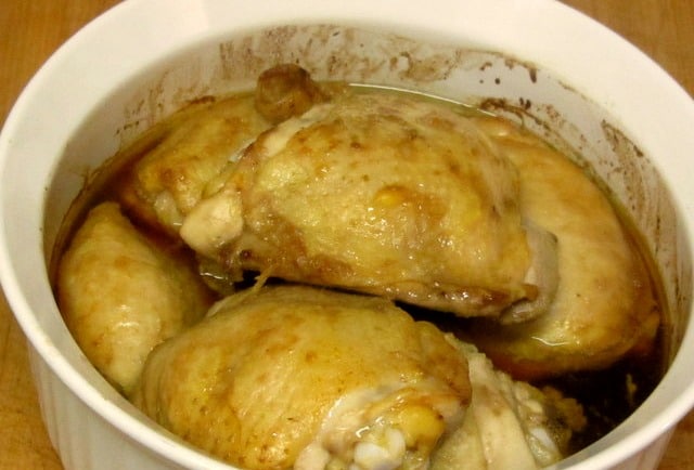 Five minutes of preparation, and this chicken is oven ready. www.inhabitedkitchen.com